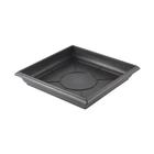 Prato floreira 02 preto - 25x25cm base - Nutriplan