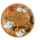 Prato Halloween Papel 18Cm Com 10 Unidades