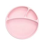 Prato Infantil Divisórias Silicone Portions Pinky Pink - Minikoioi