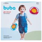 Prato Infantil Giro Bowl Com Tampa Azul Buba