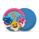 Prato Papel Baby Shark C/8 Cromus