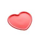 Prato porcelana coração beads vermelho Bon Gourmet 20 cm