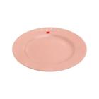 Prato Porcelana Sobremesa Lamour Rosa 19Cm Hauskraft