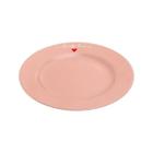 Prato Porcelana Sobremesa Lamour Rosa 19Cm Hauskraft