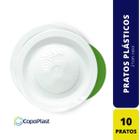 Prato Raso 21Cm Com 10 - Copoplast