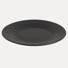 Prato Raso 27cm Cor Preto Matte Fosco Cerâmica Aparelho de Jantar Porto Ferreira - 1 Peça - Decor Porto