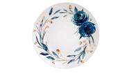 Prato raso tramontina ana flor em porcelana decorada 28 cm