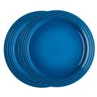 Prato Redondo Raso 2 Peças 17 cm Azul Marseille Le Creuset