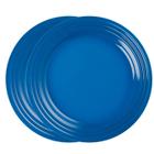 Prato Redondo Raso 27 cm Azul Marseille 2 Peças Le Creuset