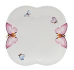 Prato Sobremesa Porcelana Borboletas 19cm