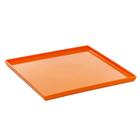 Prato Square Vemplast 27X27 Tropical Polipropileno Laranja