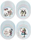 Pratos descartáveis Talking Tables Alice in Wonderland x24