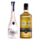 Pravda vodka 750ml + gin langleys first chapter 750ml kit