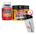 Pré Treino Nuclear Rush 100g + Thermo Abdomen + Coqueteleira - Bodyaction