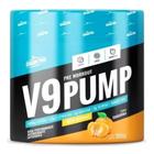 Pré Treino V9 Pump Shark Pro 300g 400mg Cafeína + 1g L-Arginina + 2g Taurina + Beta Alanina