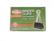 Prendedor Binder Clips 41mm caixa com 12 peças Goller