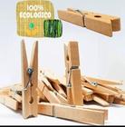 Prendedor de bambo pacote com 20 peças