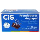 Prendedor de Papel 25mm Cis 12 Unidades