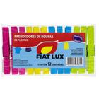 Prendedor De Roupa Fiat Lux Plástico Pacote Com 12 Unidades