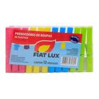 Prendedor De Roupa Plástico Fiat Lux 12 Und Colorido