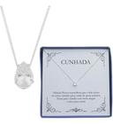 Presente Colar Feminino Prata 925 Cunhada Amiga Especial