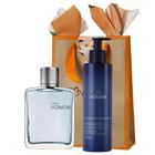 Presente Natura Homem Colônia 100ml Hidratante 300ml e Sacola