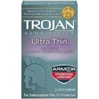 Preservativo Trojan Ultra Thin Sensitive Caixa 12 Unidades