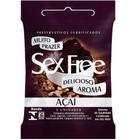 Preservativos Lubrificados Aroma Açai 3 unidades Sex Free