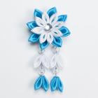 Presilha Em Flor De Fita Cetim - Kanzashi. Mod. Margarida