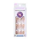 Press-On Nails Impress Fearless French Medium Shape em Forma de Amêndoa