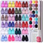 Press On Nails Teenitor Glitter Short Square 12 tamanhos x 24