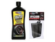 Preteador pneus ouro preto 500ml brilho intenso + aplicador - CENTRALSUL