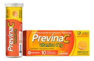 Previna C Vitamina C Efervescente 10cpr Sem Açucar - Laranja - Massime