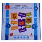 Jogo Educativo Quebra Cabeça ABC dos Bichos Alfabeto Animais 52 Peças  Madeira 2143 BCriança - Quebra-Cabeça - Magazine Luiza