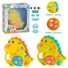 primil Baby Musical Dinosaur Educational Crib Keyboard Piano Toy with Light and Music (Multicolor)