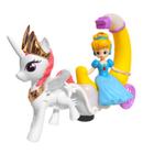 Princesa na Carruagem de Lua e Cavalo Brinquedo Musical com Luzes e Movimentos - GOAL KIDS