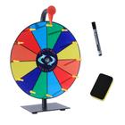 Prize Wheel LRMBKM de 30 cm com suporte e base pesada de 12 slots