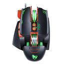 Pro V9 Gaming Mouse Usb Com Fio 3200dpi Ajustável 8 Botão Personalizado Rgb Mecânico - HUOGUO