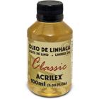 Produto para tinta oleo de linhaca 100ml acrilex