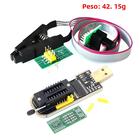 Programador USB EEPROM/Flash SOIC8/SOP8 - Ch341a, XTW100, Série 24/25