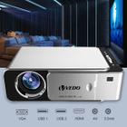 Projetor LCD T6 3500 Lumens 1280 x720P HD Bivolt Mini Multimídia Home Theater USB HDMI Media Player - VEDO