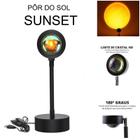 Projetor Luz Pôr do Sol Sunset LED Luminária de Mesa USB - LED Force