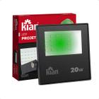 Projetor Refletor Led 20w Luz Verde Bivolt Kian