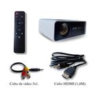 Projetor Smart Led Wifi Bluetooth 7500 Lumens Full Hd Cinema Cor Branco 110v/220v - EXBOM