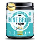 Proteína em pó Zammex Bone Broth, baunilha, carne bovina alimentada com capim