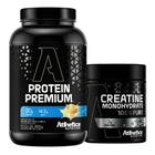 Proteina Whey Sem Gluten Baunilha 900g Creatina - Atlhetica