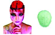 Prótese Cérebro Parcial Em Látex - Maquiagem Artística