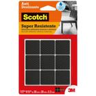 Protetor Anti Deslizante Scotch Quadrado G Preto 30X30X3,5Mm