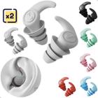 Protetor Auricular Ouvido Tampão 2 Par Silicone Abafador Som - Organiser