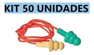 Protetor Auricular Silicone Bicolor Com 50 Unid - Proteplus